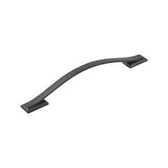 Dover 6-5/16 Inch (160mm) Center to Center, 8-1/2 Inch Overall Length Matte Black Cabinet Hardware Pull/Handle