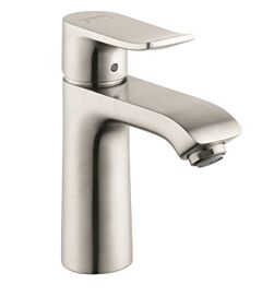 Hansgrohe Metris 1.2 GPM Single-Hole Faucet 110 with Pop-Up Drain, Brushed Nickel