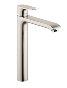 Hansgrohe Metris 1.2 GPM Single-Hole Faucet 260 with Pop-Up Drain, Brushed Nickel
