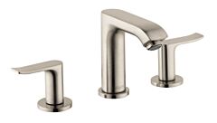 Hansgrohe Metris 1.2 GPM Widespread Faucet 100 with Pop-Up Drain, Brushed Nickel