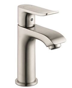 Hansgrohe Metris 1.2 GPM Single-Hole Faucet 100 with Pop-Up Drain, Brushed Nickel