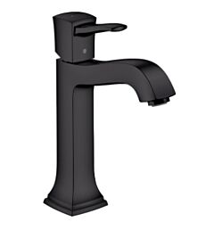 Hansgrohe Metropol Classic 1.2 GPM  Single-Hole Faucet 160 with Pop-Up Drain, Matte Black