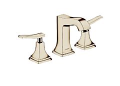 Hansgrohe Metropol Classic 1.2GPM Widespread Faucet 110 with Lever Handles and Pop-Up Drain, Polished Nickel
