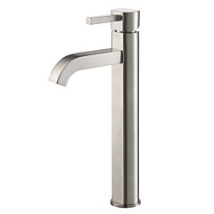 Kraus Ramus Single Handle Vessel Bathroom Faucet in Satin Nickel