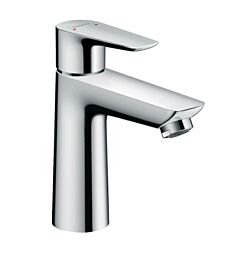 Hansgrohe Talis E 1.2GPM Single-Hole Aerated Spray Faucet 110 with Pop-Up Drain, Chrome