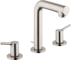 Hansgrohe Talis S Widespread Faucet 150 with Pop-Up Drain 1.2 GPM, Brushed Nickel