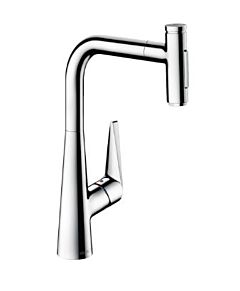 Hansgrohe Talis Select S 1.75 GPM 2-Spray Pull-Out HighArc Kitchen Faucet, Chrome
