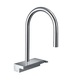 Hansgrohe Aquno Select 1.7GPM High Arch, 3-Spray Pull-Down Kitchen Faucet, Chrome