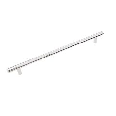 Bar Pull Style 10-1/8 Inch (256mm) Center to Center, Overall Length 12-7/16 Inch Chrome Kitchen Cabinet Pull/Handle