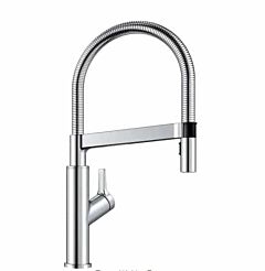 SOLENTA SENSO Single Handle Gooseneck Touchless Pull-Down Sprayer Kitchen Faucet with Sensor in Polished Chrome