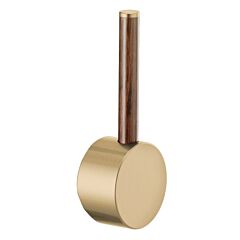 ODIN Pull-Down Faucet Wood Lever Handle Kit, Luxe Gold/Wood