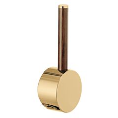ODIN Pull-Down Faucet Wood Lever Handle Kit, Polished Gold/Wood