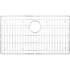 28-3/8" x 15-3/8" x 1" Stainless Steel Protective Bottom Sink Mat, Single Grid, Elements Sink