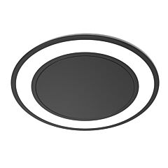 HOLL - LED Luminaire For Under-Cabinet Lighting Through Hole with cover, Neutral White Light, Recessed Mounting, 3" (76mm) diameter in Black Finish