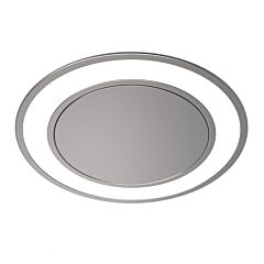HOLL - LED Luminaire For Under-Cabinet Lighting Through Hole with cover, Neutral White Light, Recessed Mounting, 3" (76mm) diameter in Steel Finish