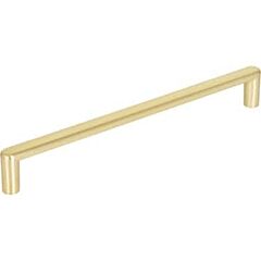 Elements Gibson Collection 7-9/16" (192mm) Center to Center, 8" (203mm) Overall Length Brushed Gold Cabinet Pull/Handle