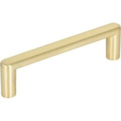 Gibson Style 3-3/4 Inch (96mm) Center to Center, Overall Length 4-1/4 Inch Brushed Gold Kitchen Cabinet Pull/Handle