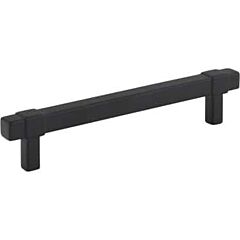 Jeffrey Alexander Zane Collection 5-1/16" (128mm) Center to Center, 6-5/16" (160mm) Overall Length Matte Black Cabinet Pull/Handle