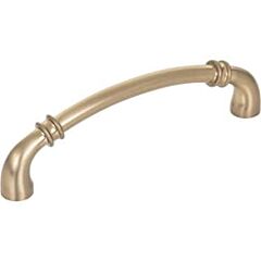Jeffrey Alexander Marie Collection 5-1/16" (128mm) Center to Center, 5-5/8" (143mm) Overall Length Satin Bronze Cabinet Pull/Handle