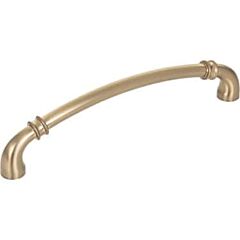Jeffrey Alexander Marie Collection 6-5/16" (160mm) Center to Center, 6-7/8" (174.5mm) Overall Length Satin Bronze Cabinet Pull/Handle