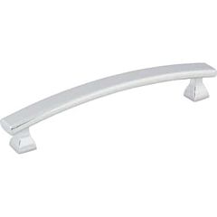 Hadly Style 5-1/32 Inch (128mm) Center to Center, Overall Length 6-1/16 Inch Polished Chrome Kitchen Cabinet Pull / Handle