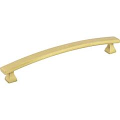 Elements Hadly Collection 6-5/16" (160mm) Center to Center, 7-5/16" (186mm) Overall Length Brushed Gold Cabinet Pull/Handle