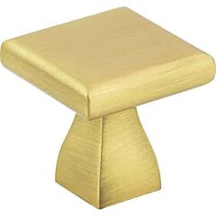 Hadly Style Cabinet Hardware Knob, Brushed Gold 1 Inch Length