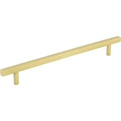 Jeffrey Alexander Dominique Collection 7-9/16" (192mm) Center to Center, 9-9/16" (242.5mm) Overall Length Brushed Gold Cabinet Pull/Handle