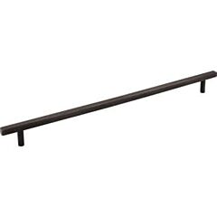 Jeffrey Alexander Dominique Collection 12" (305mm) Center to Center, 14" (356mm) Overall Length Brushed Oil Rubbed Bronze Cabinet Pull/Handle