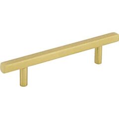 Jeffrey Alexander Dominique Collection 3-3/4" (96mm) Center to Center, 5-3/4" (146mm) Overall Length Brushed Gold Cabinet Pull/Handle
