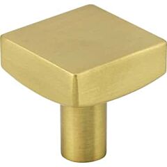 Dominique Style Cabinet Hardware Knob, Brushed Gold 1-1/8 Inch Overall Length