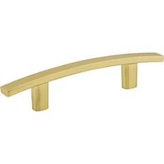 Thatcher Style 3 Inch (76mm) Center to Center, Overall Length 5-1/4 Inch (133mm) Brushed Gold Cabinet Pull/Handle