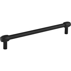 Jeffrey Alexander Hayworth Collection 7-9/16" (192mm) Center to Center, 8-1/2" (216mm) Overall Length Matte Black Cabinet Pull/Handle