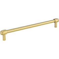 Jeffrey Alexander Hayworth Collection 8-13/16" (224mm) Center to Center, 9-3/4" (247.5mm) Overall Length Brushed Gold Cabinet Pull/Handle