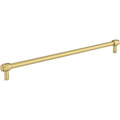 Jeffrey Alexander Hayworth Collection 12" (305mm) Center to Center, 12-5/16" (313mm) Overall Length Brushed Gold Cabinet Pull/Handle