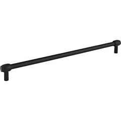 Jeffrey Alexander Hayworth Collection 12" (305mm) Center to Center, 12-5/16" (313mm) Overall Length Matte Black Cabinet Pull/Handle