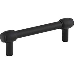 Jeffrey Alexander Hayworth Collection 3-3/4" (96mm) Center to Center, 4-3/4" (121mm) Overall Length Matte Black Cabinet Pull/Handle
