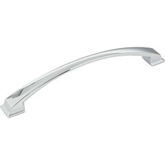 Roman Polished Chrome 7-9/16" (192mm) Center to Center, Overall Length 8-3/4" Cabinet Hardware Pull/Handle, Jeffrey Alexander