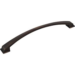 Roman Brushed Oil Rubbed Bronze 8-13/16" (224mm) Center to Center, Overall Length 10" Cabinet Hardware Pull/Handle, Jeffrey Alexander