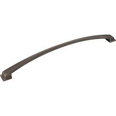 Roman Brushed Pewter 12" (305mm) Center to Center, Overall Length 13-3/16" Cabinet Hardware Pull/Handle, Jeffrey Alexander