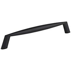 Zachary Style 6-5/16 Inch (160mm) Center to Center, Overall Length 7-1/16 Inch Matte Black Kitchen Cabinet Pull/Handle