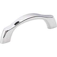 Aiden Style 3" Inch (76mm) Center to Center, Overall Length 4-1/16" Inch Polished Chrome Cabinet Pull/Handle
