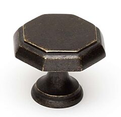Alno Contemporary Series 1-3/8" (35mm) Overall Length Geometric Cabinet Knob 3/4" (19mm) Base Diameter 1-1/8" (29mm) Projection in Barcelona Finish