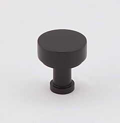 Alno Moderne Collection 3/4" (19mm) Diameter Round Flat Cabinet Knob in Bronze Finish