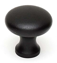 Alno Rope Series 3/4" (19mm) Diameter Round Cabinet Knob 3/4" (19mm) Projection in Matte Black Finish