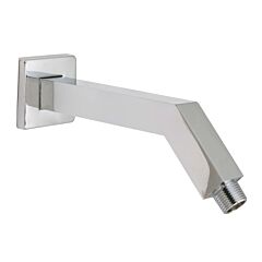 Contemporary Styled Square Shower Arm and Flange, Chrome