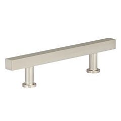 Elegant Bar Pull 3-3/4" (96mm) Center to Center, Overall Length 6-5/32" (156.5mm) Brushed Nickel Kitchen Cabinet Pull/Handle