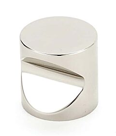Alno Contemporary Series 3/4" (19mm) Diameter Cylindrical Knob 3/4" (19mm) Projection in Polished Nickel Finish