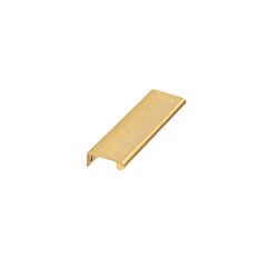 Modern Round Edge Pull Style 31/32" (25mm) Center to Center, Overall Length 1-9/16" (39.5mm) Satin Gold Kitchen Cabinet Pull/Handle