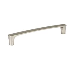 Contemporary 7-9/16" (192mm) Center to Center, Overall Length 8-7/32 Inch Brushed Nickel Cabinet Pull/Handle